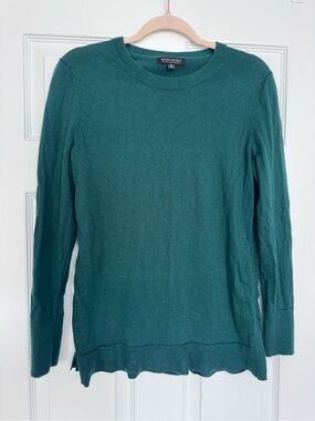 Banana Republic Emerald/Teal Merino Crewneck Sweater